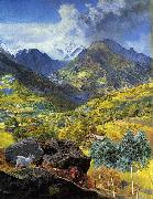 John Brett Val d'Aosta USA oil painting artist